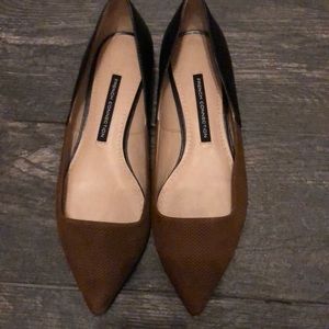 Pointy toe flats (two toned)